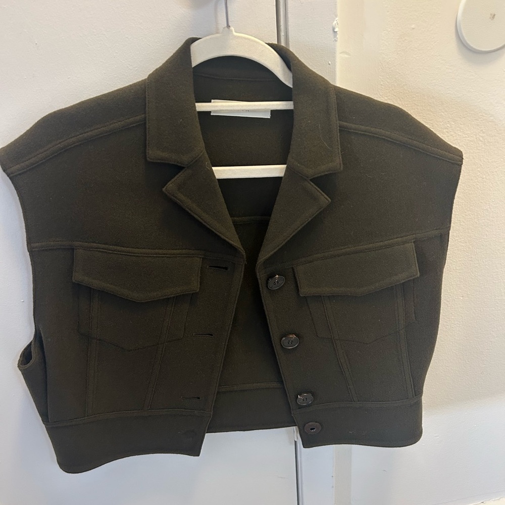 Cashmere chocolate brown vest